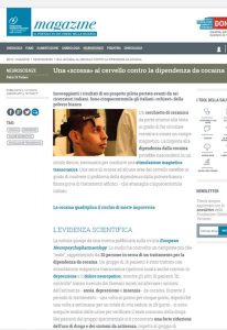 Fondazione Umberto Veronesi - Dipendenza dalla Cocaina